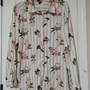 Rose & Olive Pink Floral Blouse